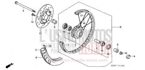ROUE AVANT ANF1256 de 2006